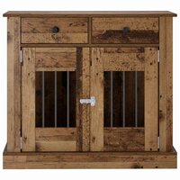 Hondenbench Meubel Oud hout 90 x 47,5 x 80 cm Bewerkt hout 4