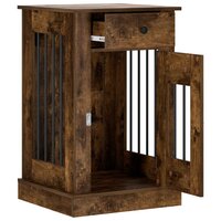 Hondenbench Meubel Gerookt eiken 50 x 47,5 x 80 cm Bewerkt hout 3