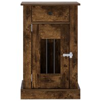 Hondenbench Meubel Gerookt eiken 50 x 47,5 x 80 cm Bewerkt hout 4
