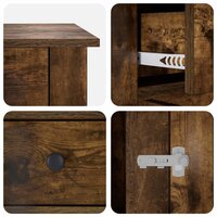 Hondenbench Meubel Gerookt eiken 50 x 47,5 x 80 cm Bewerkt hout 7