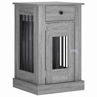 Hondenbench Meubel Grijs Sonoma 50 x 47,5 x 80 cm Bewerkt hout 2