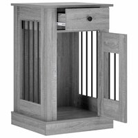 Hondenbench Meubel Grijs Sonoma 50 x 47,5 x 80 cm Bewerkt hout 3