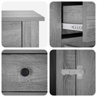 Hondenbench Meubel Grijs Sonoma 50 x 47,5 x 80 cm Bewerkt hout 7