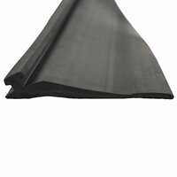 Garage Deurafsluiting Zwart 52 x 2 mm 3 m PVC 3