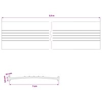 Garage Deurafsluiting Zwart 70 x 6 mm 3,5 m PVC 8
