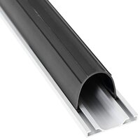 Garage Deurafsluiting Zwart 70 x 6 mm 5 m PVC 5