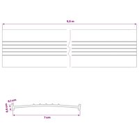 Garage Deurafsluiting Zwart 70 x 6 mm 5,5 m PVC 8