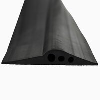Drempelprofiel voor garagedeur Zwart 78 x 14 mm 4 m EPDM-rubber 3