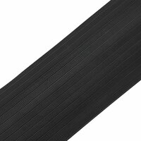 Drempelprofiel voor garagedeur Zwart 78 x 14 mm 4 m EPDM-rubber 4