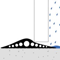 Drempelprofiel voor garagedeur 155 x 28 mm 3 m EPDM-rubber 7