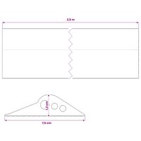 Drempelprofiel voor garagedeur 75 x 12 mm 2,5 m EPDM-rubber 8