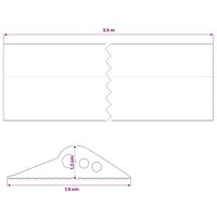 Drempelprofiel voor garagedeur 75 x 12 mm 3,5 m EPDM-rubber 8
