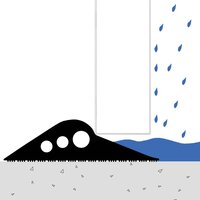 Drempelprofiel voor garagedeur Zwart 74 x 20 mm 5 m EPDM-rubber 7