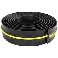 Drempelprofiel voor garagedeurZwart en Geel 12 x 90 mm 2 m PVC 2
