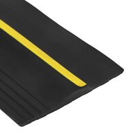 Drempelprofiel voor garagedeurZwart en Geel 12 x 90 mm 2 m PVC 5