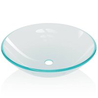 Wasbak gehard glas 42 cm transparant 3