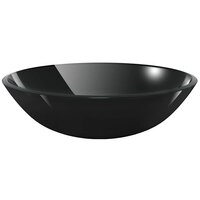 Wasbak gehard glas 42 cm zwart 2