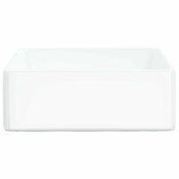 Wasbak 37x37x13 cm vierkant keramiek wit 4