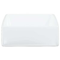 Wasbak 37x37x13 cm vierkant keramiek wit 5