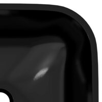 Wasbak 42x42x14 cm glas zwart 5