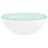 Wasbak 30x12 cm gehard glas wit 2