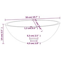 Wasbak 50x37x14 cm glas wit 7