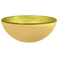 Wasbak 30x12 cm gehard glas goudkleurig 2