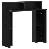 Haardombouw Zwart eiken 102 x 18 x 100,5 cm Bewerkt hout 5