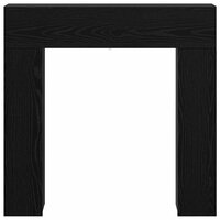 Haardombouw Zwart eiken 102 x 18 x 100,5 cm Bewerkt hout 6