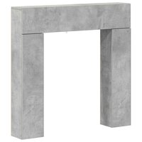 Haardombouw Betongrijs 102 x 18 x 100,5 cm Bewerkt hout 2