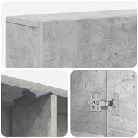 Haardombouw Betongrijs 102 x 18 x 100,5 cm Bewerkt hout 9