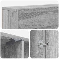 Haardombouw Grijs Sonoma 102 x 18 x 100,5 cm Bewerkt hout 9