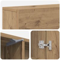 Haardombouw Artisanaal eiken 102 x 18 x 100,5 cm 9