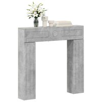 Haardombouw Betongrijs 102 x 18 x 100,5 cm Bewerkt hout 3