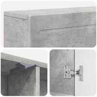 Haardombouw Betongrijs 102 x 18 x 100,5 cm Bewerkt hout 9