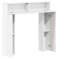 Haardombouw Hoogglans Wit 102 x 18 x 100,5 cm Bewerkt hout 5