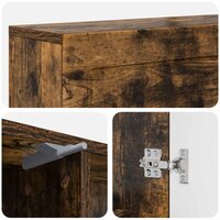 Haardombouw Gerookt eiken 102 x 18 x 100,5 cm Bewerkt hout 9