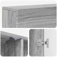 Haardombouw Grijs Sonoma 102 x 18 x 100,5 cm Bewerkt hout 9