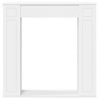 Haardombouw Wit 100 x 20 x 100 cm Bewerkt hout 4
