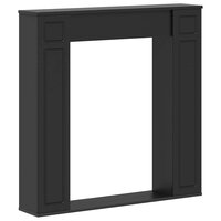 Haardombouw Zwart 100 x 20 x 100 cm Bewerkt hout 2
