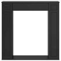 Haardombouw Zwart 100 x 20 x 100 cm Bewerkt hout 4