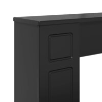Haardombouw Zwart 100 x 20 x 100 cm Bewerkt hout 7