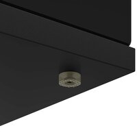 Haardombouw Zwart 100 x 20 x 100 cm Bewerkt hout 8
