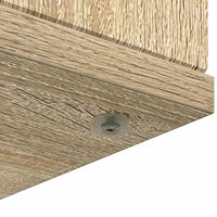 Haardombouw Sonoma Eiken 100 x 20 x 100 cm Bewerkt hout 8