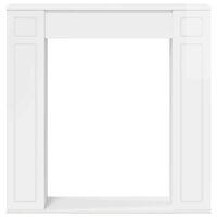 Haardombouw Hoogglans Wit 100 x 20 x 100 cm Bewerkt hout 4