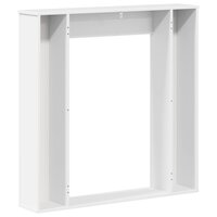 Haardombouw Hoogglans Wit 100 x 20 x 100 cm Bewerkt hout 6