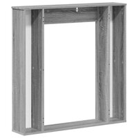 Haardombouw Grijs Sonoma 100 x 20 x 100 cm Bewerkt hout 6