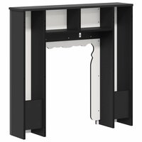 Haardombouw Zwart 93 x 20 x 89 cm Bewerkt hout 6