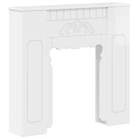 Haardombouw Hoogglans Wit 93 x 20 x 89 cm Bewerkt hout 2