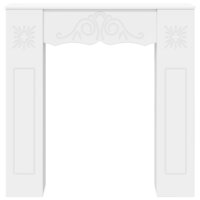 Haardombouw Wit 102 x 20 x 102 cm Bewerkt hout 4